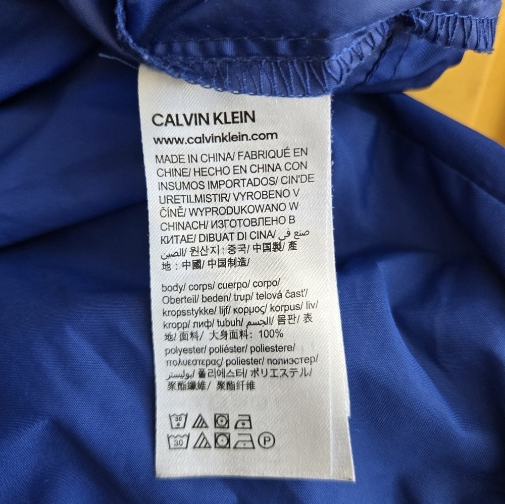 CK Blue Windbreaker Jacket-Size S - Picture 3 of 8